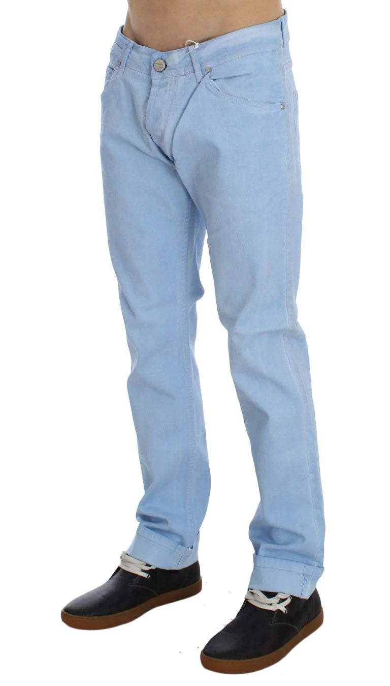 Acht Blue Cotton Stretch Low Waist Fit Jeans - W29 - Jeans
