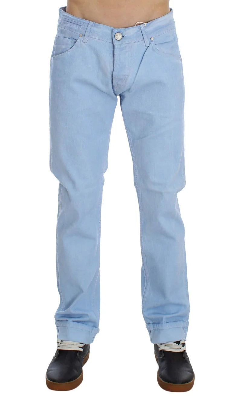 Acht Blue Cotton Stretch Low Waist Fit Jeans - W29 - Jeans