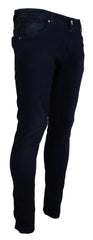 Acht Blue Cotton Tapered Slim Fit Men Casual Denim Jeans - IT46 | M - Jeans