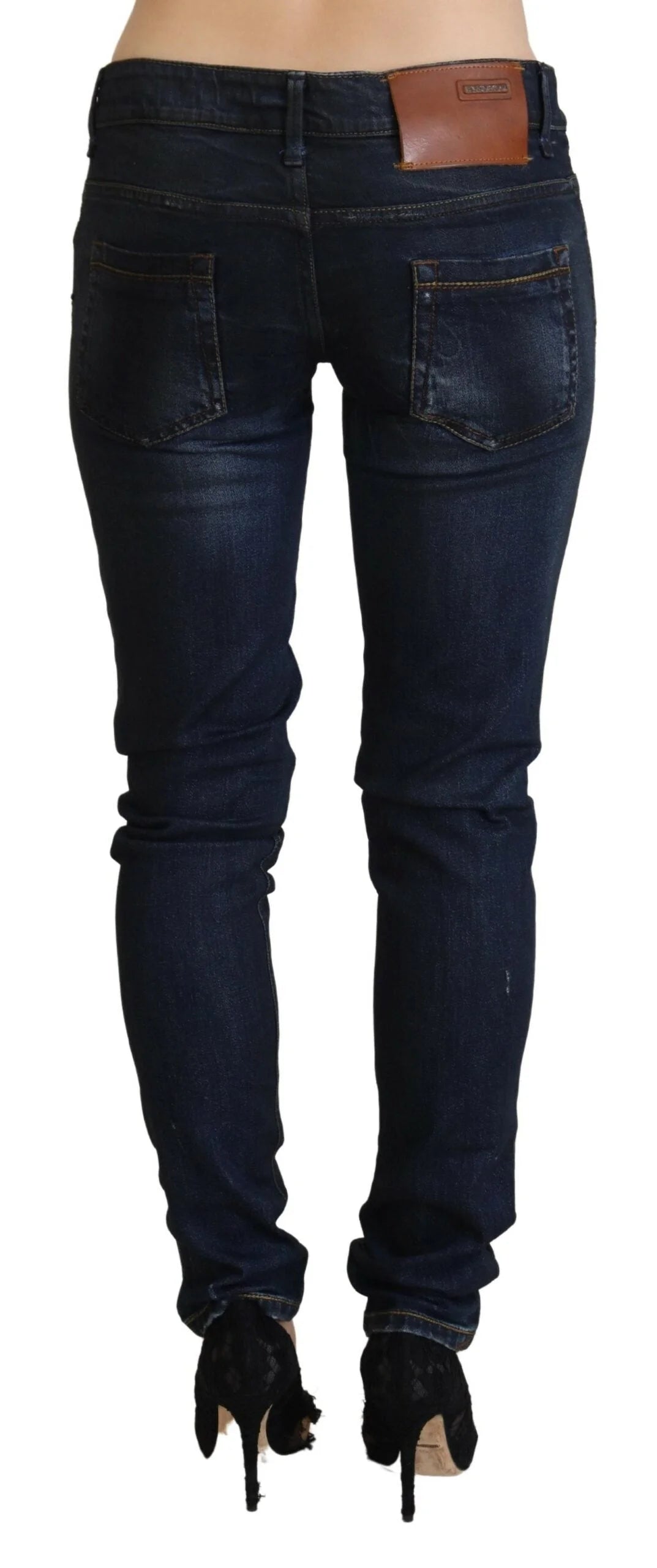 Acht Blue Low Waist Slim Fit Women Denim Jeans - W26 - Jeans