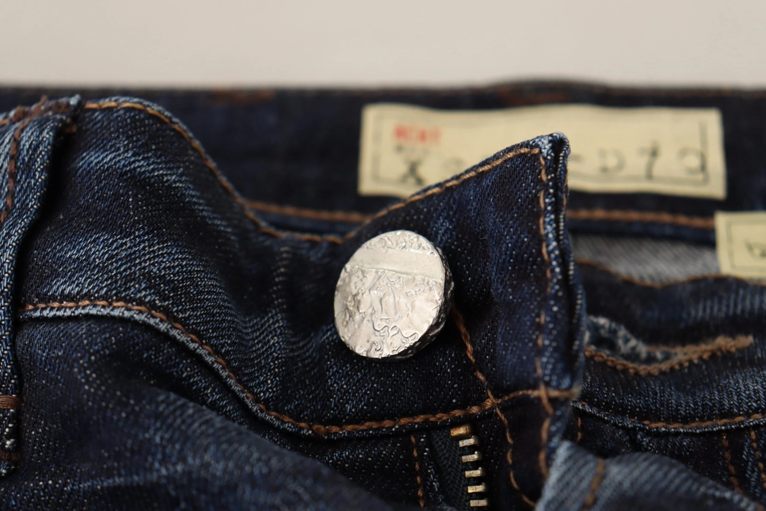 Acht Blue Washed Cotton Low Waist Skinny Denim Jeans - W26 - Jeans