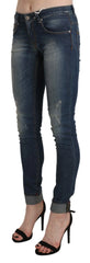 Acht Blue Washed Low Waist Skinny Cropped Denim Trouser - W26 - Jeans