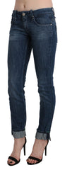 Acht Blue Washed Low Waist Skinny Denim Trouser - W26 - Jeans