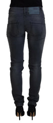 Acht Gray Cotton Skinny Low Waist Women Casual Denim Jeans - W26 - Jeans