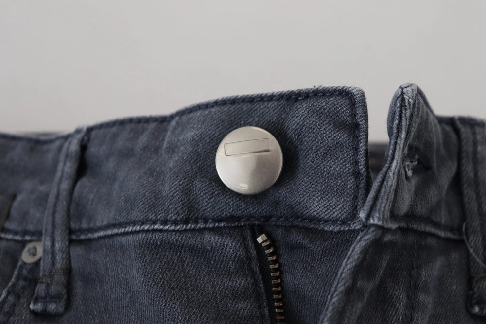 Acht Gray Cotton Skinny Low Waist Women Casual Denim Jeans - W26 - Jeans