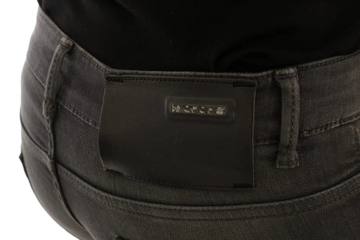 Acht Gray Cotton Slim Fit Denim Jeans - W26 - Jeans