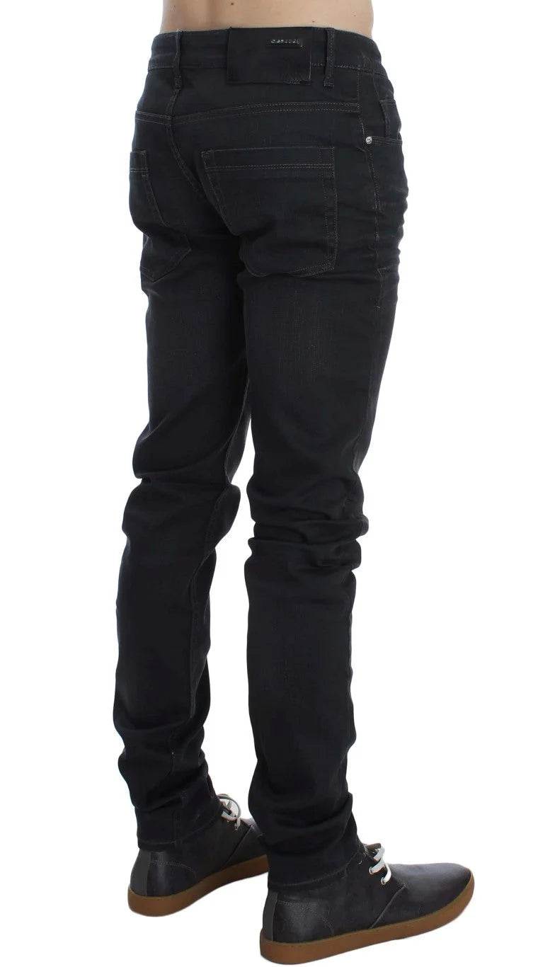 Acht Gray Cotton Stretch Slim Fit Jeans - W34 - Jeans