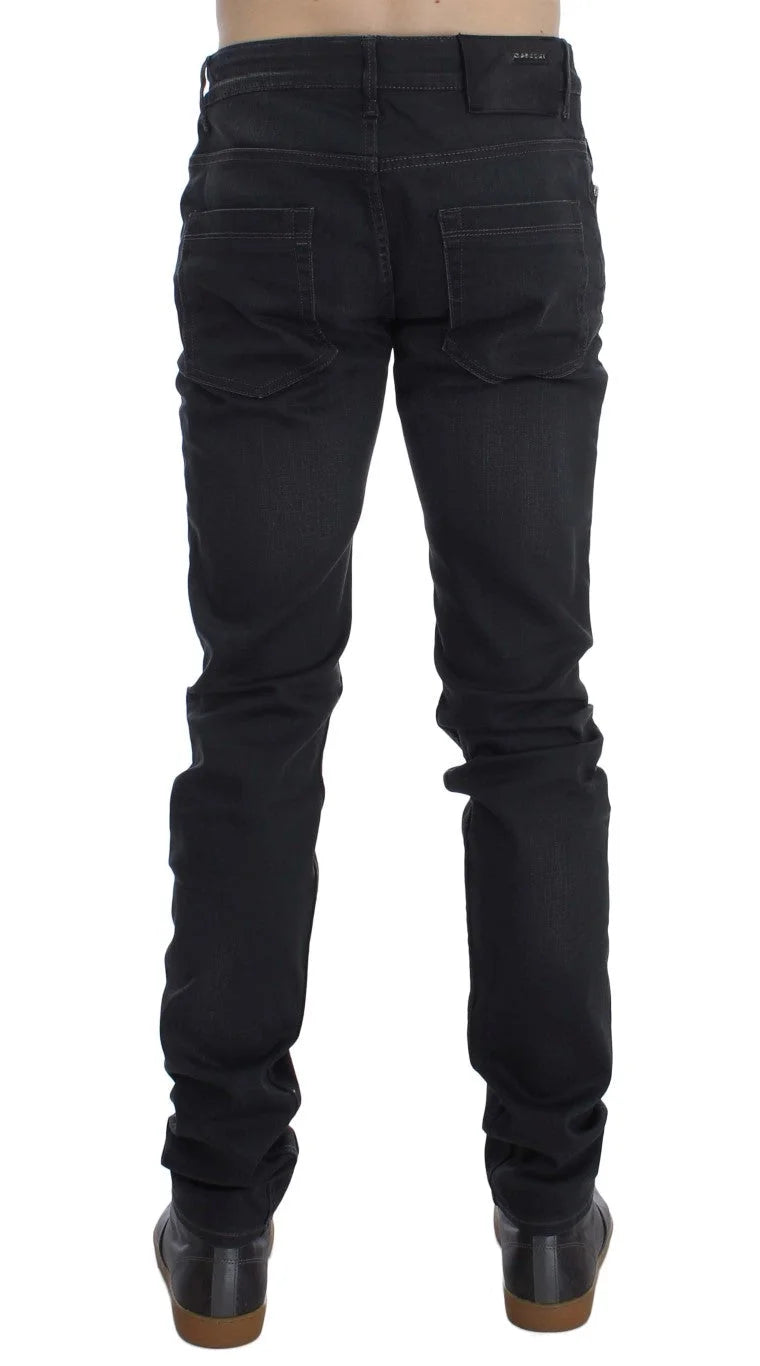 Acht Gray Cotton Stretch Slim Fit Jeans - W34 - Jeans