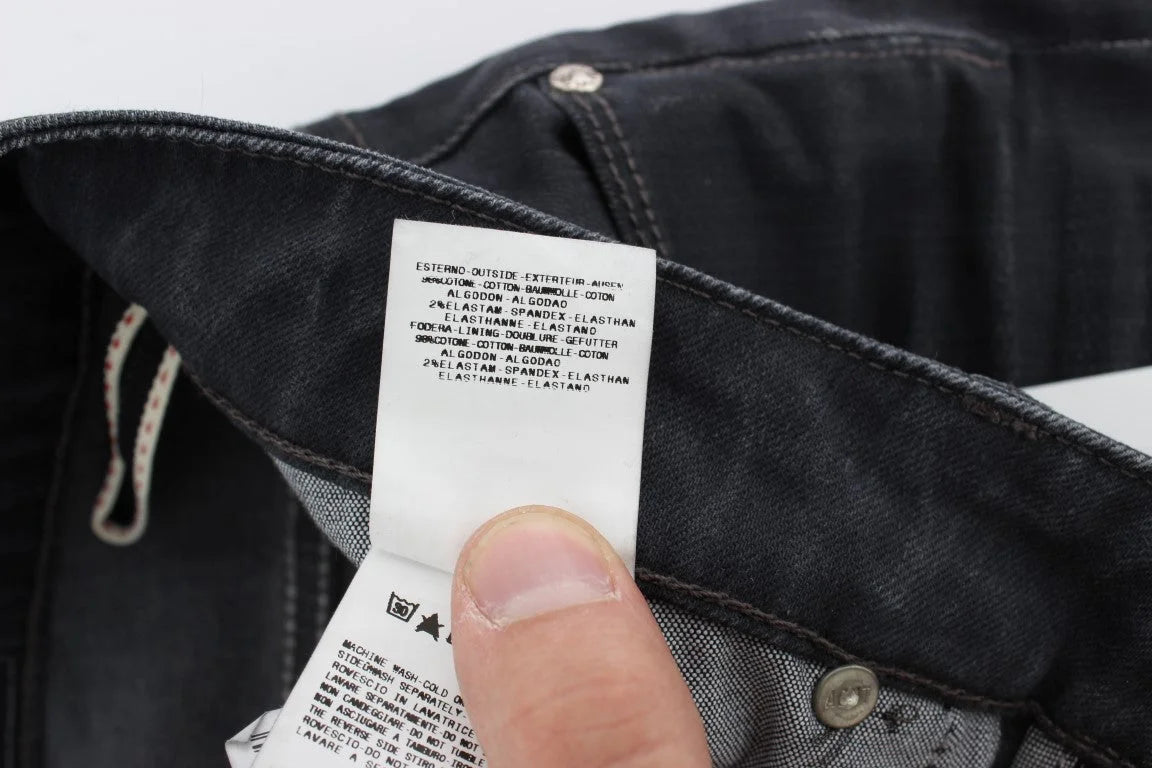 Acht Gray Cotton Stretch Slim Fit Jeans - W34 - Jeans