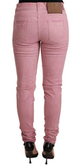 Acht Pink Cotton Slim Fit Women Denim Skinny Pants - W26 | IT40 - Jeans