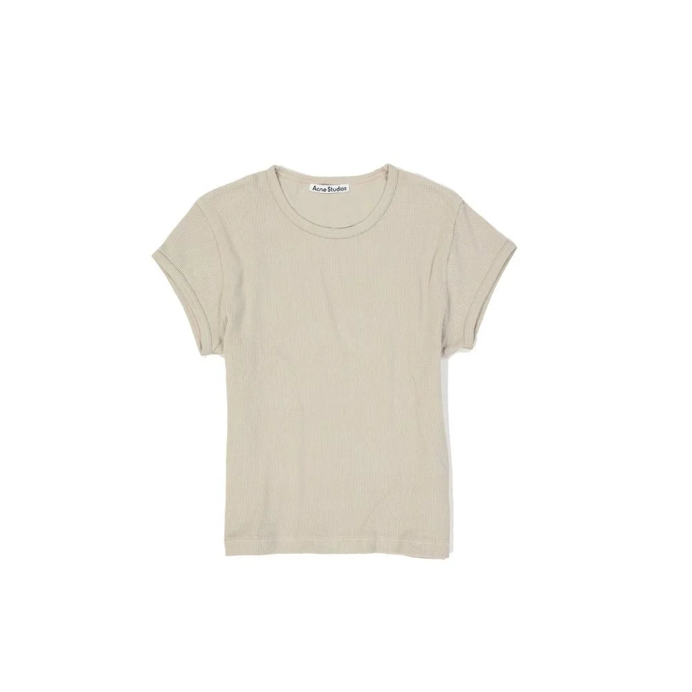 Acne Studios Beige Cotton Sleeveles T-Shirt