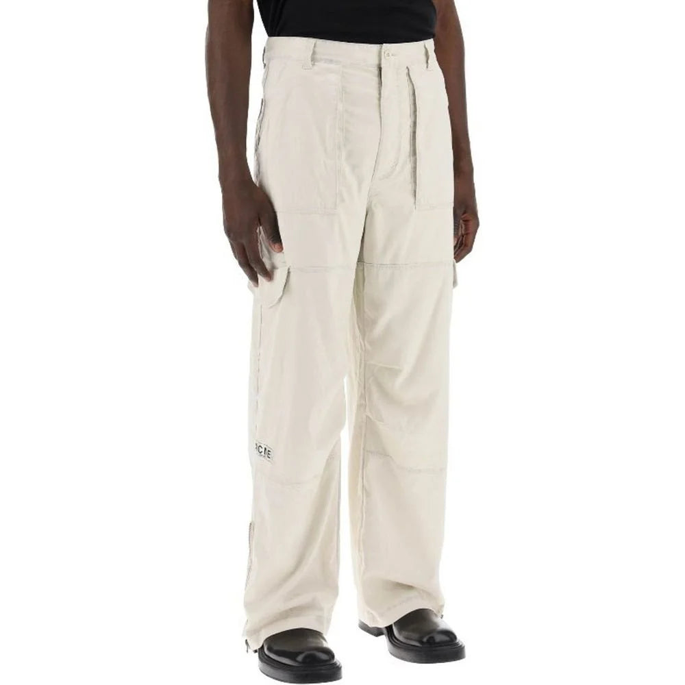 Acne Studios Beige Polyester Cargo Pants - 48 | M