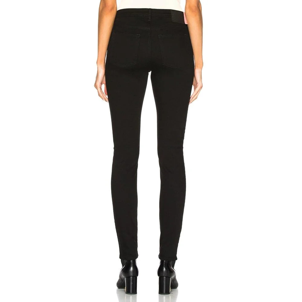 Acne Studios Black Cotton Skinny Jeans - W29