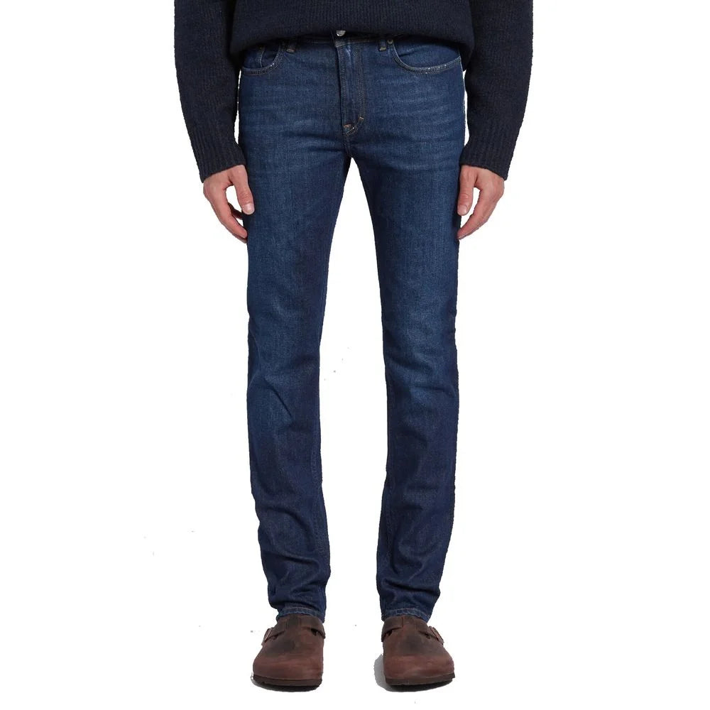 Acne Studios Blue Cotton Skinny Jeans - W30