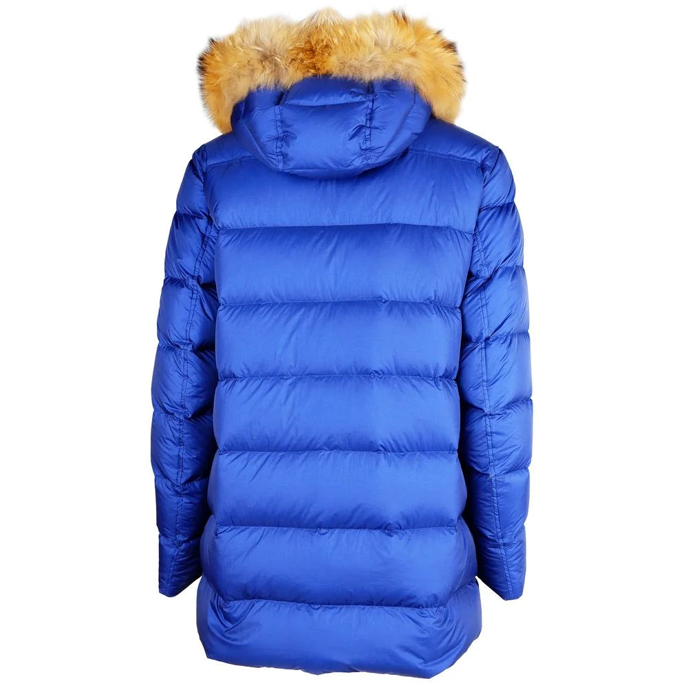 Add Blue Nylon Men Jacket - IT50 | L - Puffer Jackets
