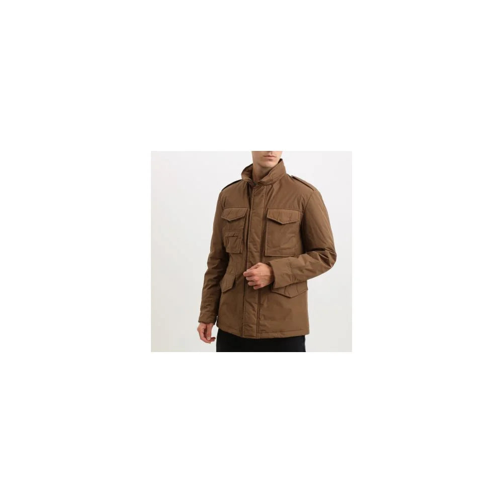Add Brown Polyester Jacket - IT50 | M-L - Puffer Jackets