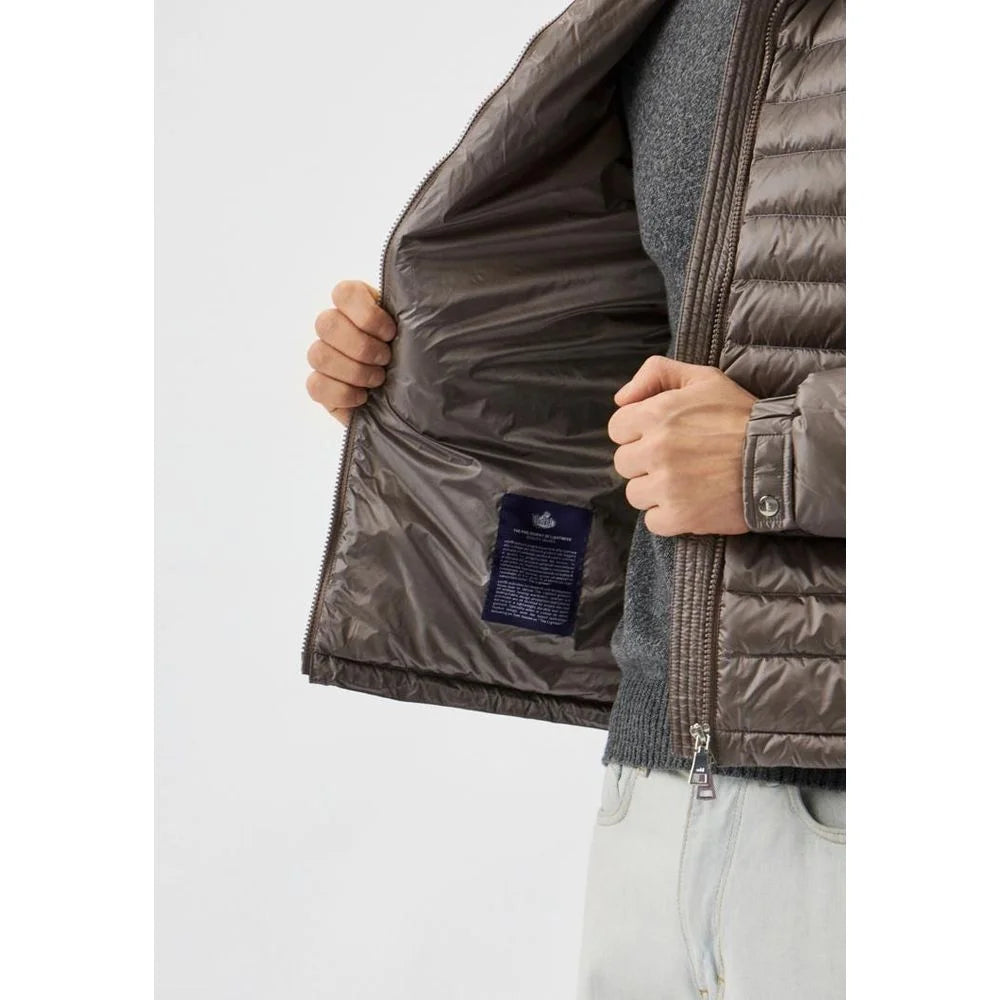 Add Gray Polyamide Men Jacket