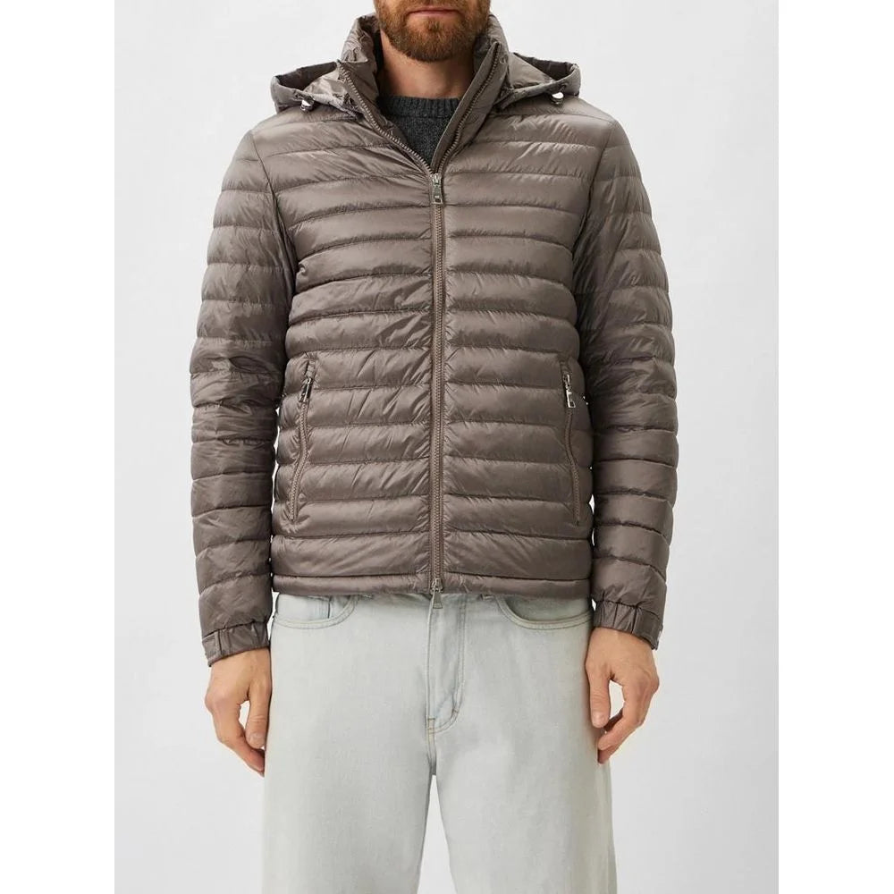 Add Gray Polyamide Men Jacket - Puffer Jackets