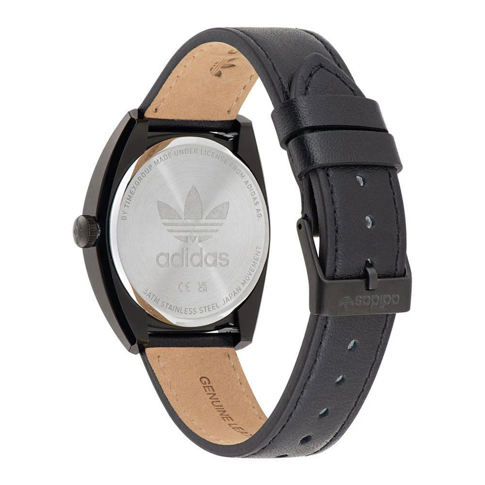 Adidas Black Leather Watch - Watches