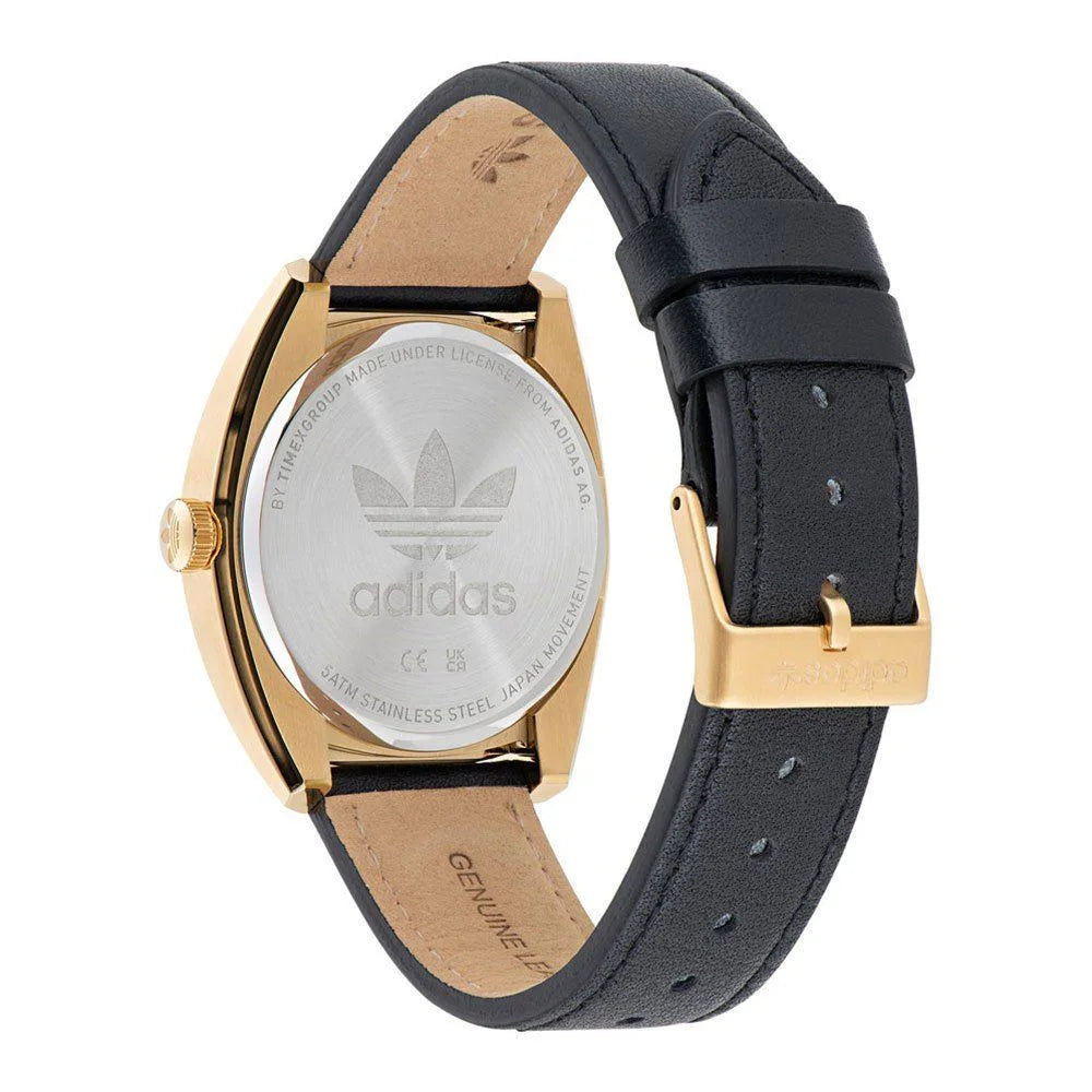 Adidas Black Leather Watch - Watches