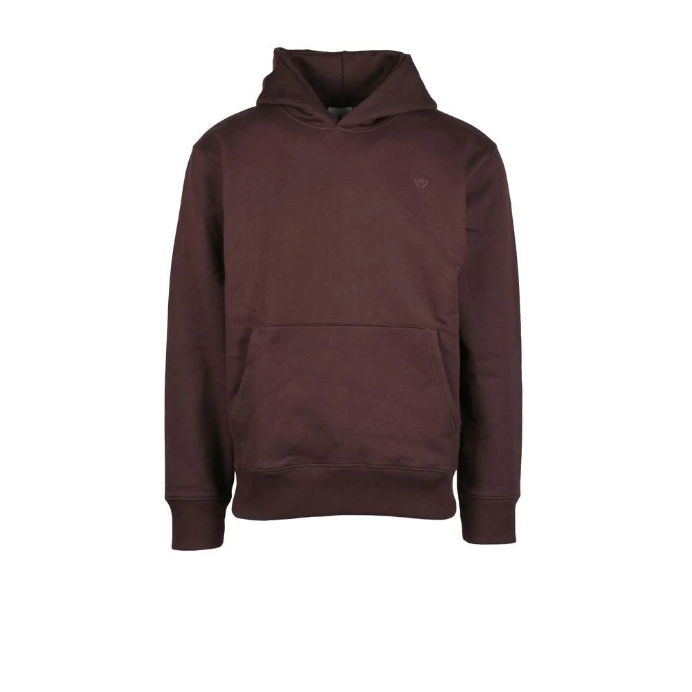 Adidas Brown Cotton Hoody - IT54 | XXL