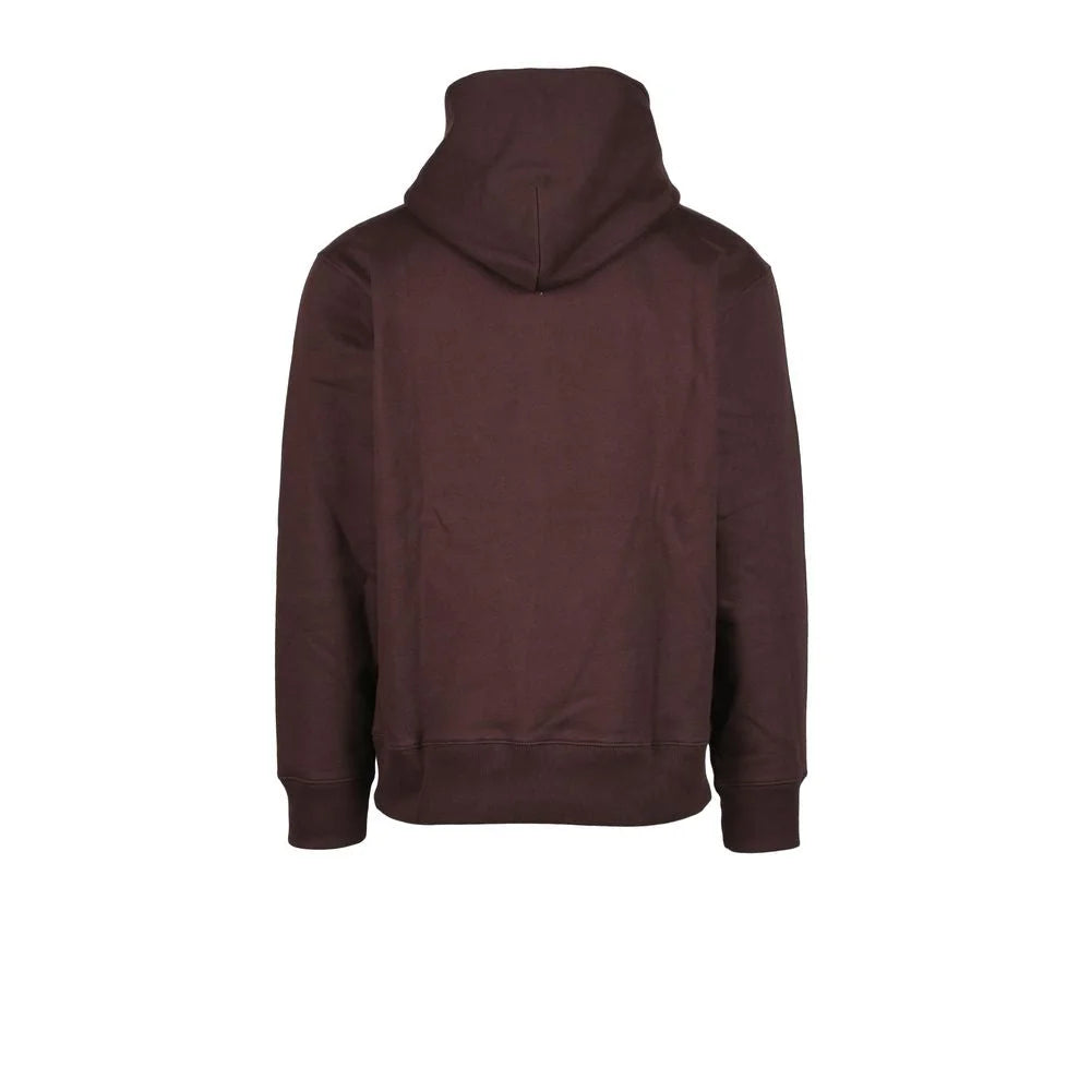 Adidas Brown Cotton Hoody - IT54 | XXL