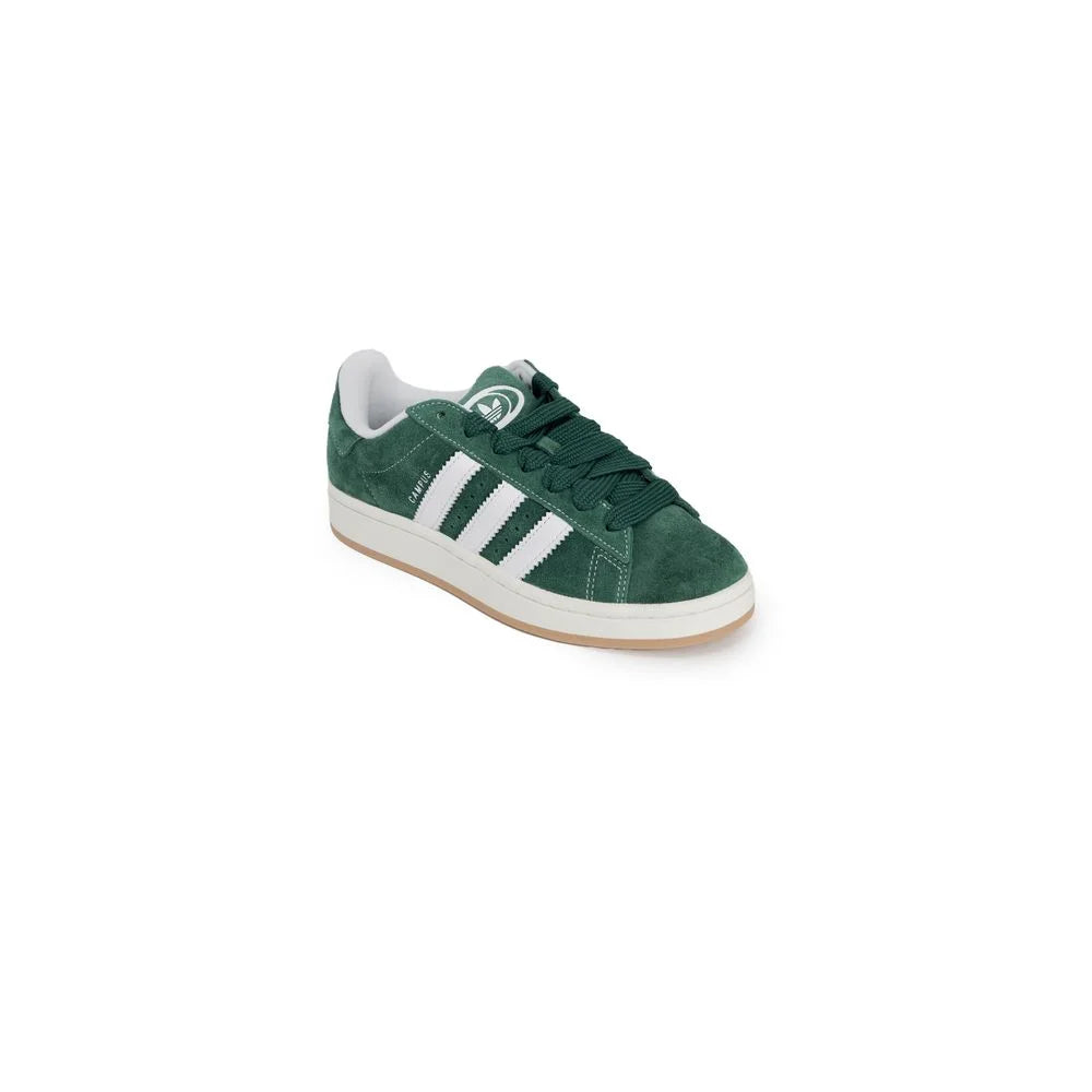 Adidas Originals Green Suede Leather Low Top Sneakers