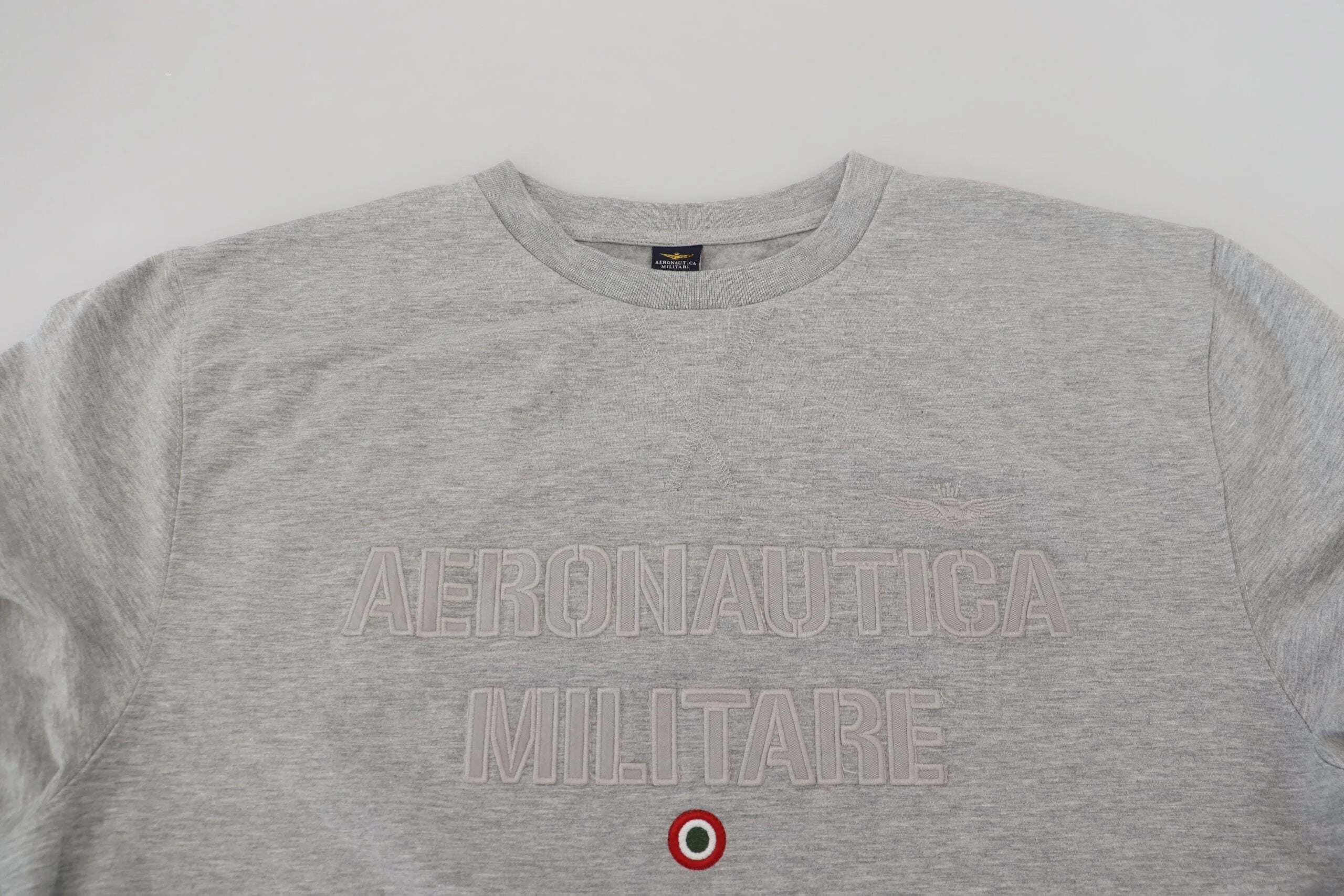 Aeronautica Militare Gray Men Pullover Sweatshirt Sweater - IT54 | XXL - Sweatshirts