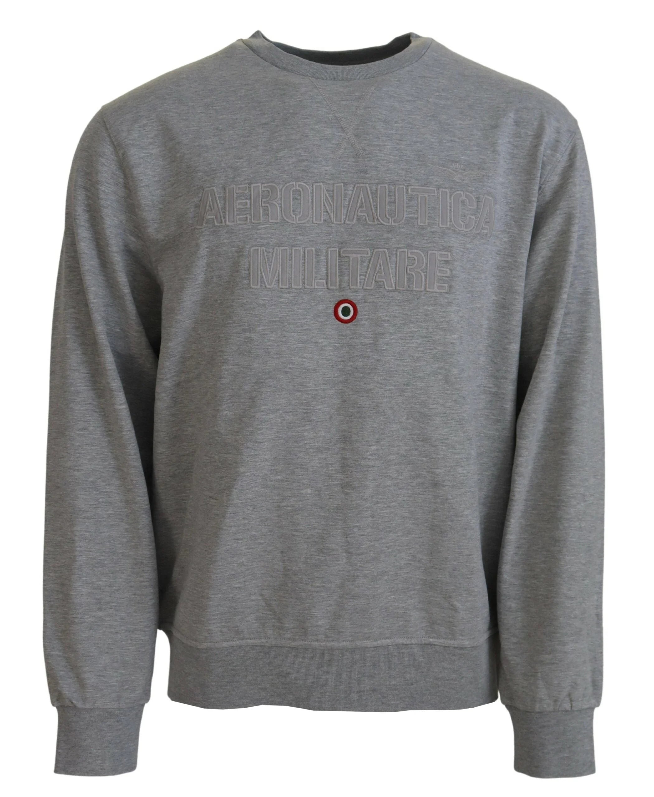 Aeronautica Militare Gray Men Pullover Sweatshirt Sweater - IT54 | XXL - Sweatshirts