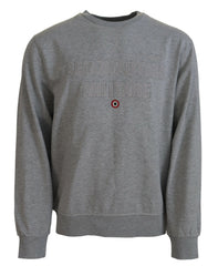 Aeronautica Militare Gray Men Pullover Sweatshirt Sweater - IT54 | XXL - Sweatshirts