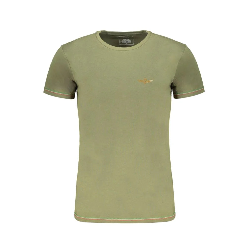 Aeronautica Militare Green Cotton T-Shirt - T-Shirts
