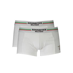 Aeronautica Militare White Cotton Men Boxer - Boxer Briefs