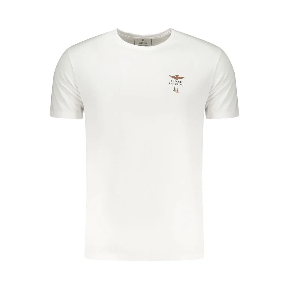 Aeronautica Militare White Cotton Men’s T-Shirt
