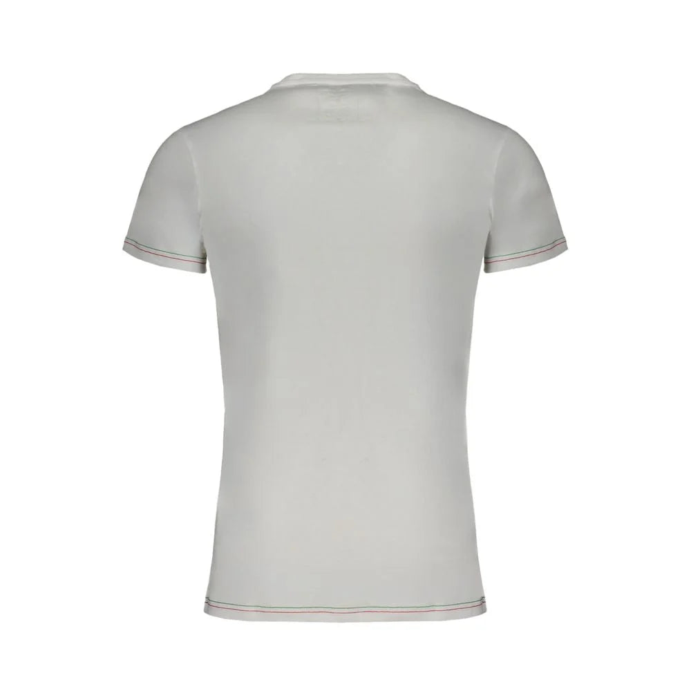 Aeronautica Militare White Cotton T-Shirt