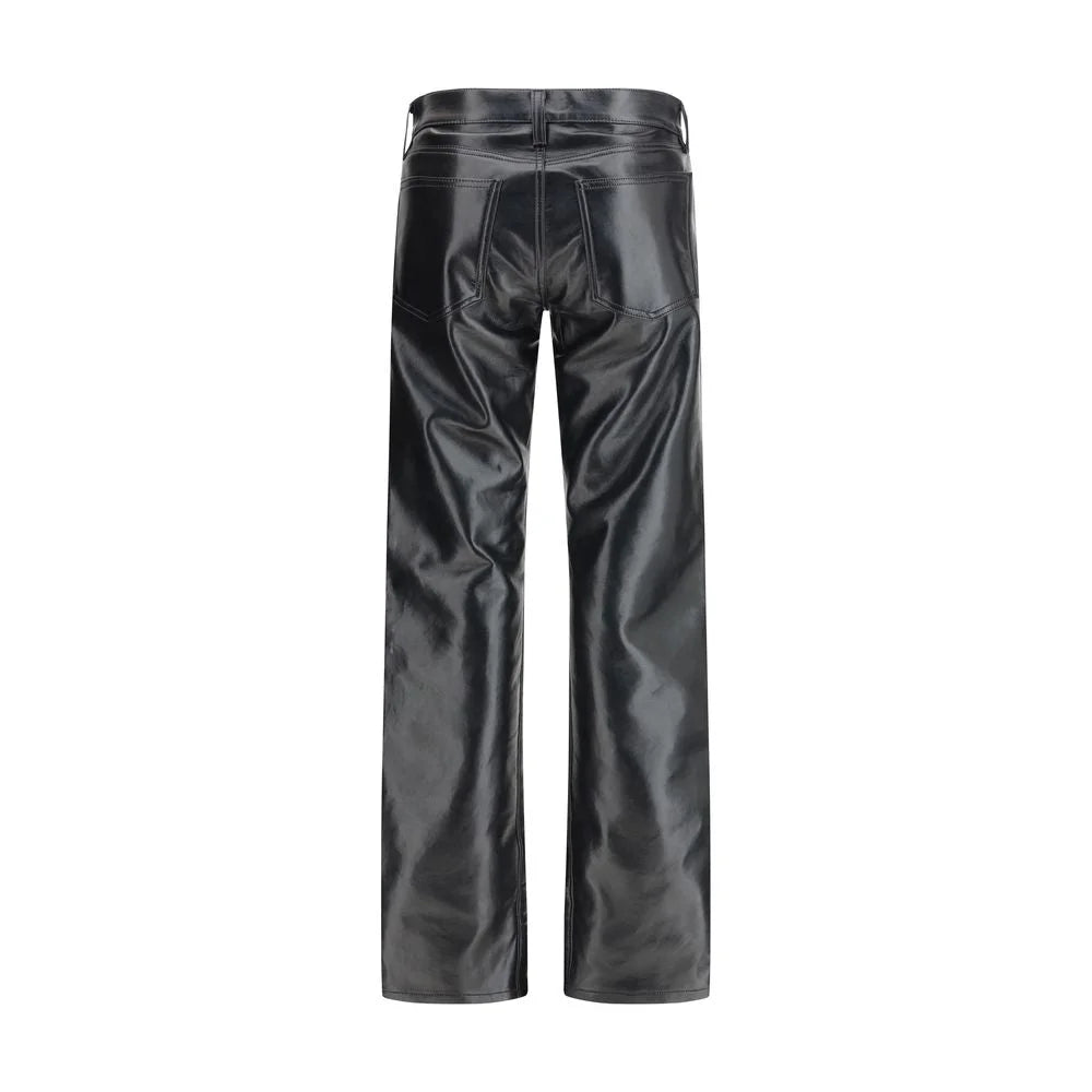 Agolde Black Leather Pants