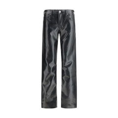 Agolde Black Leather Pants