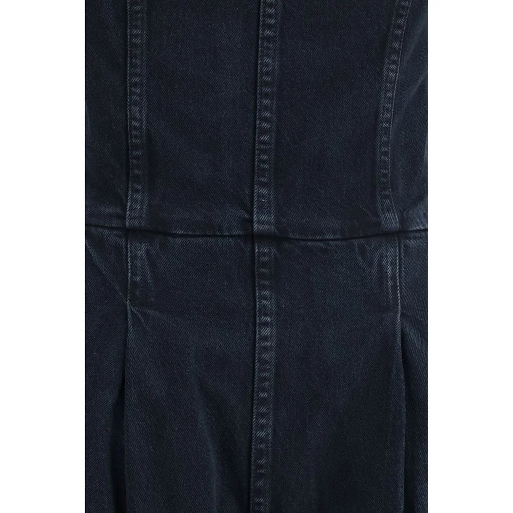 Agolde Blue Cotton Jumpsuit