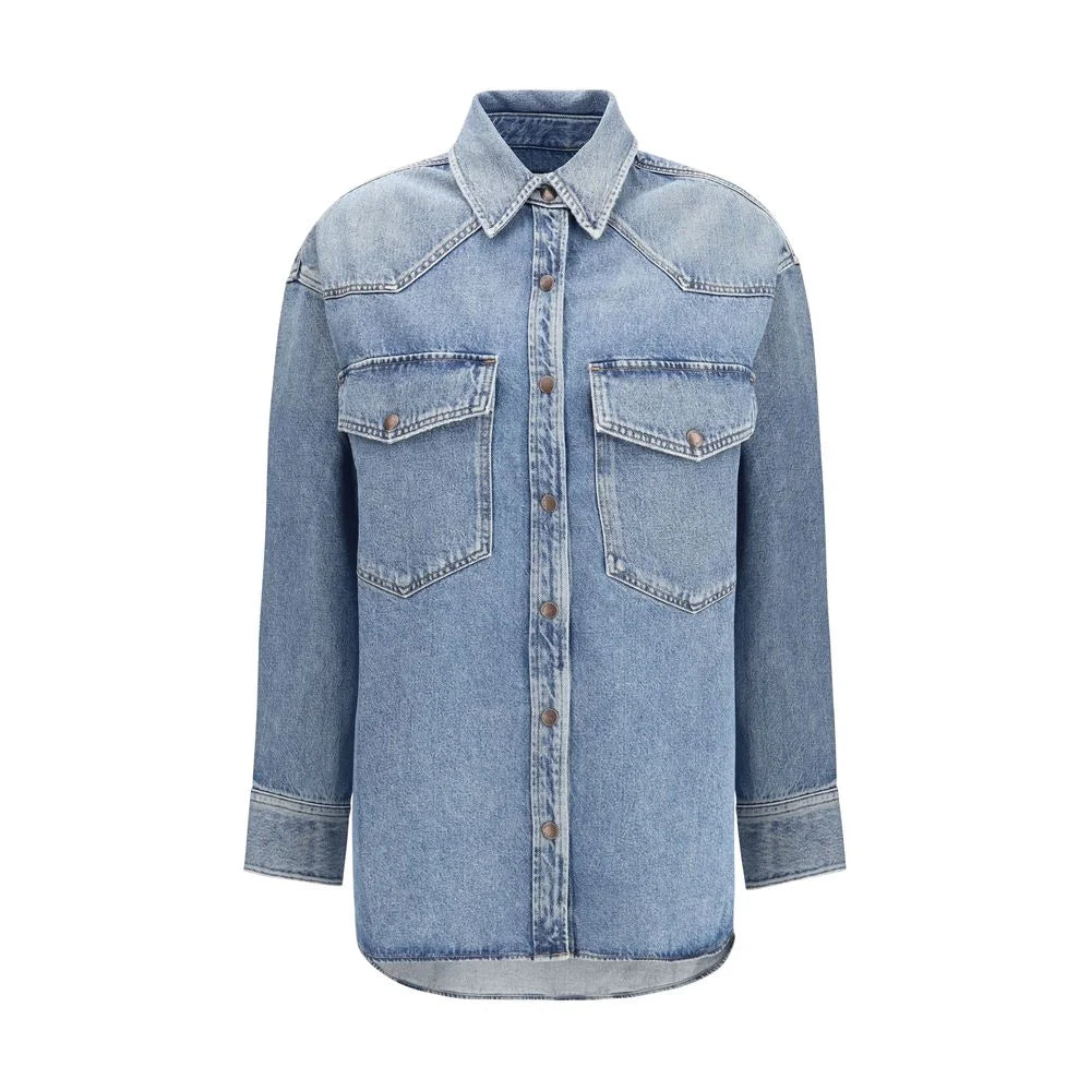 Agolde Blue Denim Shirt