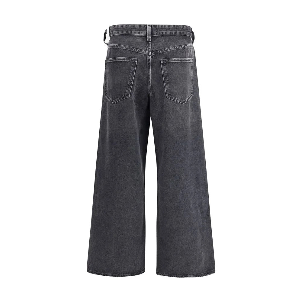 Agolde Gray Cotton Jeans Denim