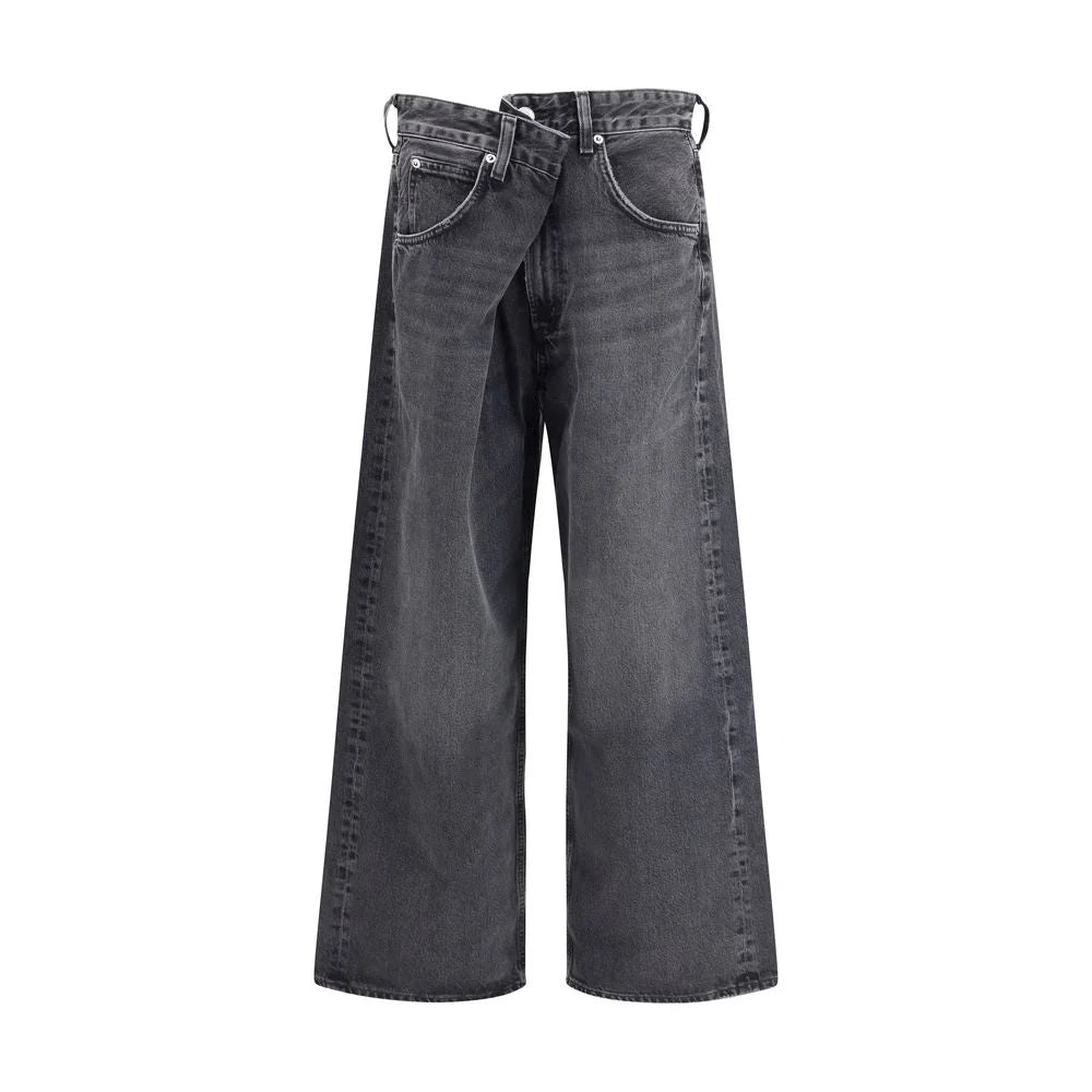 Agolde Gray Cotton Jeans Denim