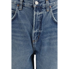 Agolde Light Blue Recycled Cotton Tapered Jeans