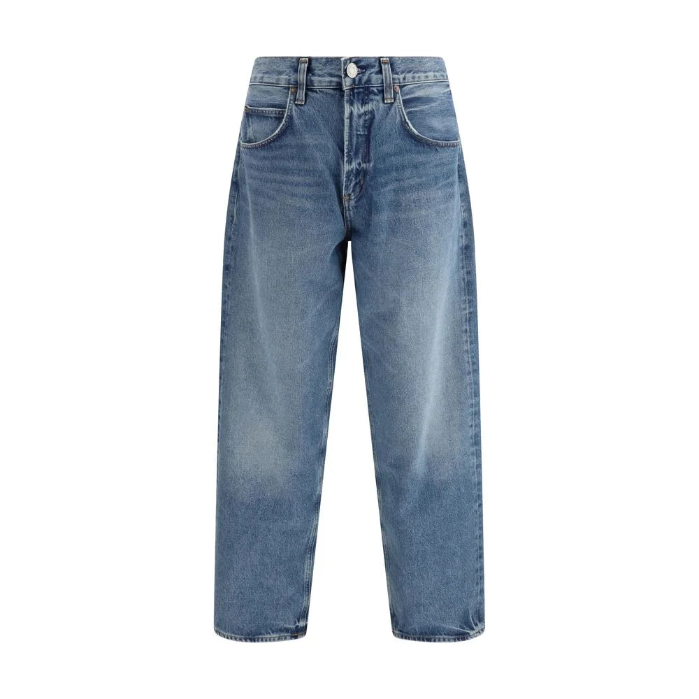 Agolde Light Blue Recycled Cotton Tapered Jeans