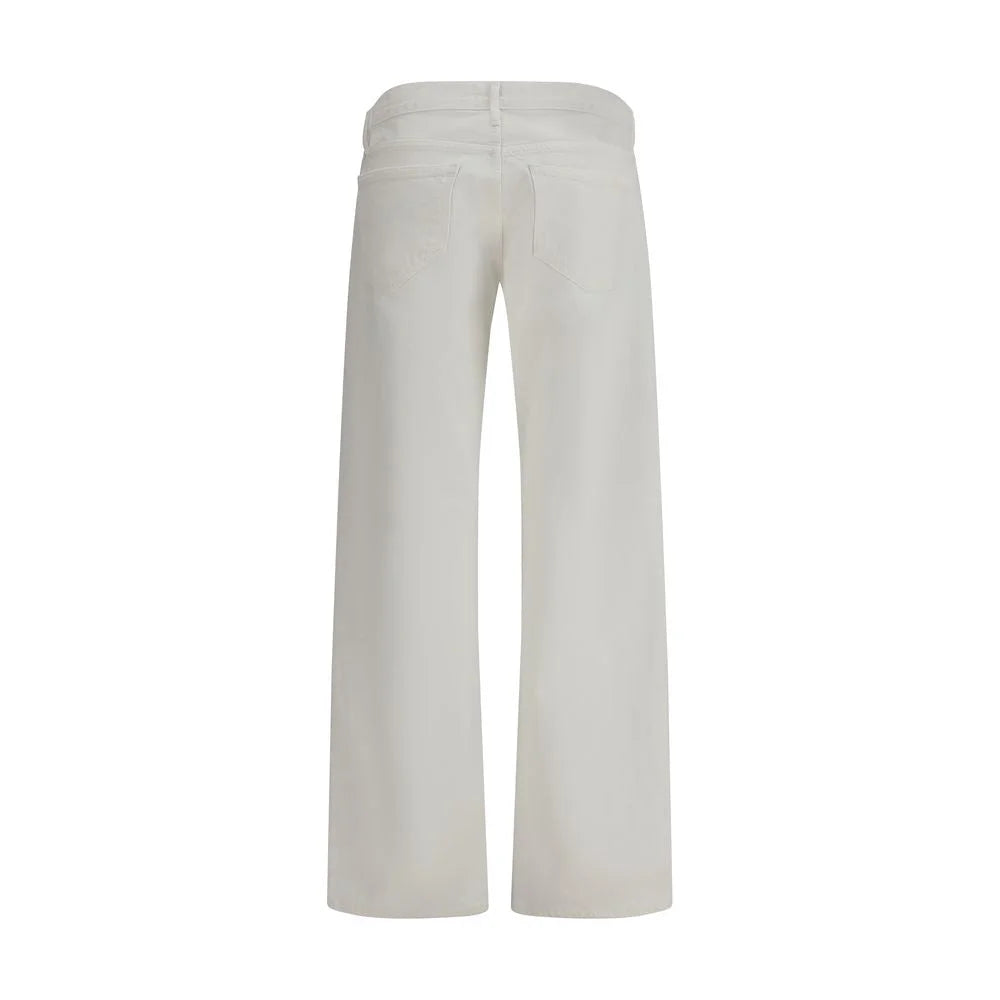 Agolde White Cotton Jeans Denim