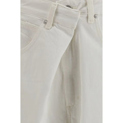 Agolde White Cotton Jeans Denim