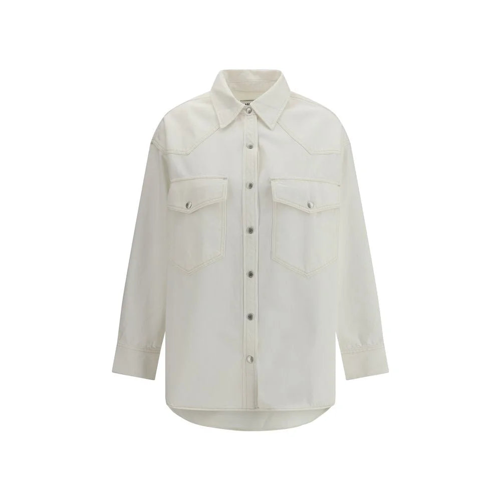 Agolde White Denim Shirt
