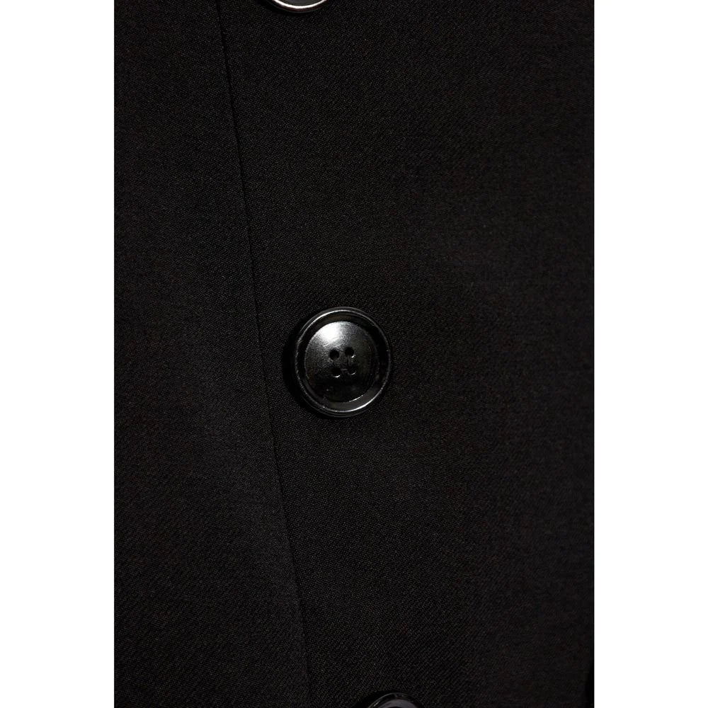 Alaïa Black Elastane Midi Skirt - 38