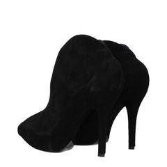 Alaïa Black Leather Ankle Boots