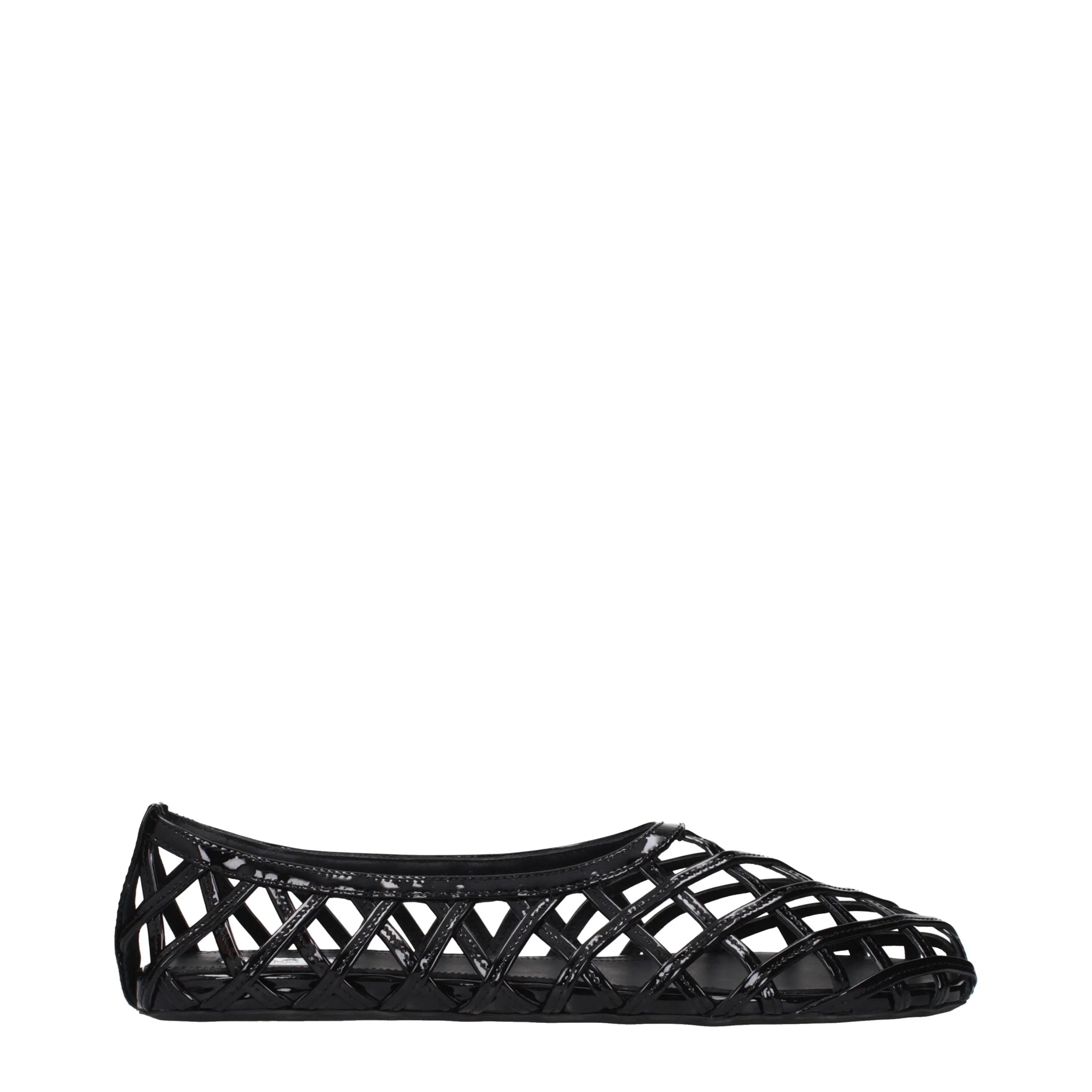 Alaïa Black Leather Ballet Flats - EU40/US10