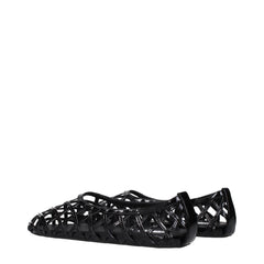 Alaïa Black Leather Ballet Flats - EU40/US10