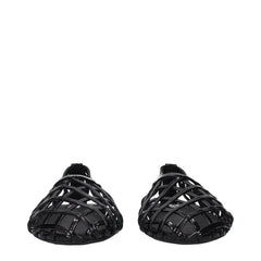 Alaïa Black Leather Ballet Flats - EU40/US10
